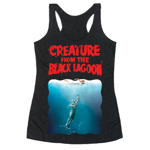 Black Lagoon (Jaws Parody) Racerback Tank Top