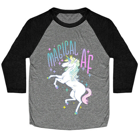 Magical AF Unicorn Baseball Tee