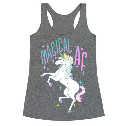 Magical AF Unicorn Racerback Tank Top