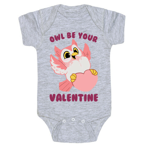 Owl Be Your Valentine! Baby One-Piece