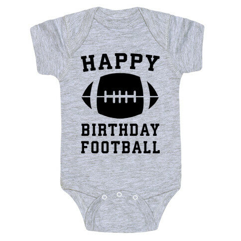 Happy Birthday, Football Baby One-Piece