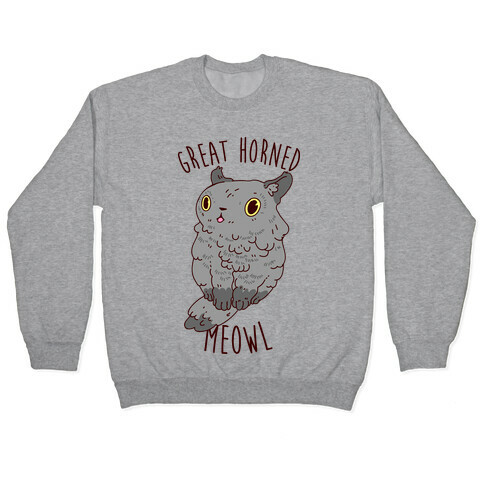 Great Horned Meowl Pullover