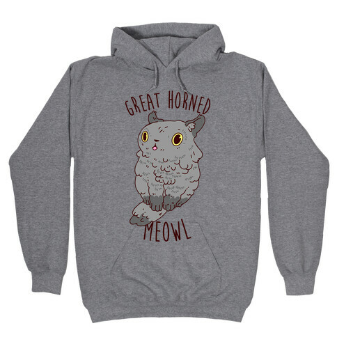 Great Horned Meowl Hooded Sweatshirt