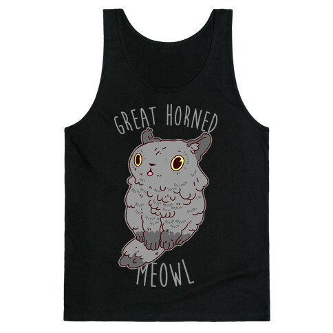 Great Horned Meowl Tank Top