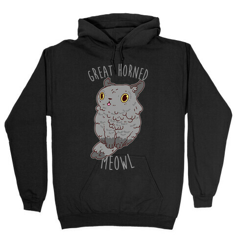 Great Horned Meowl Hooded Sweatshirt