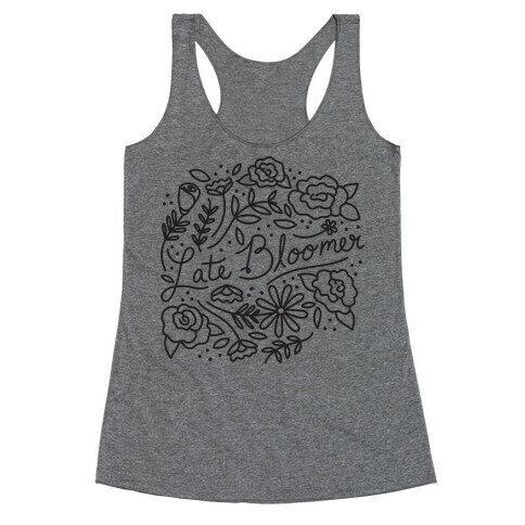 Late Bloomer Floral Racerback Tank Top