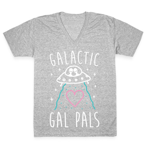 Galactic Gal Pals Aliens V-Neck Tee Shirt