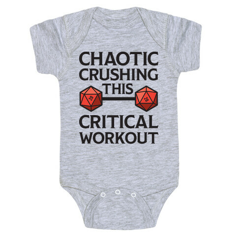 Chaotic Crushing This Critical Workout Baby One-Piece