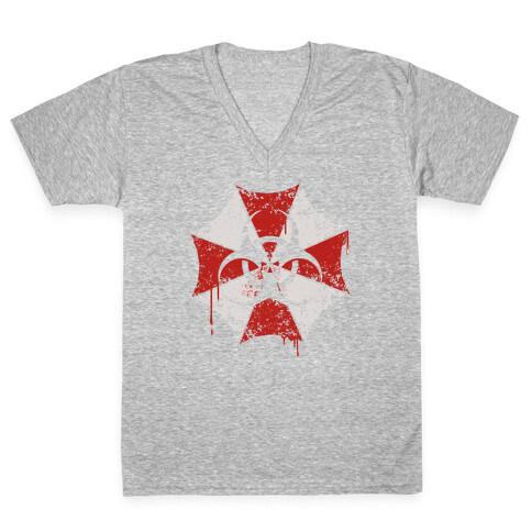 Umbrella Corp / Biohazard V-Neck Tee Shirt