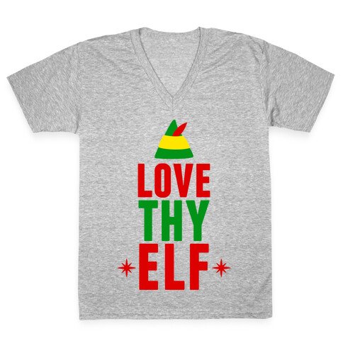 Love Thy Elf V-Neck Tee Shirt
