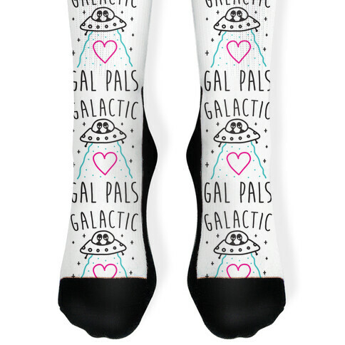 Galactic Gal Pals Aliens  Sock