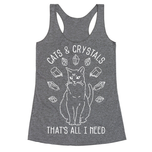 Cats and Crystals Racerback Tank Top