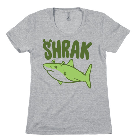 Shrak Shrek Shark Parody Womens T-Shirt