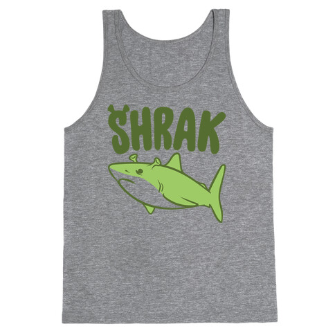 Shrak Shrek Shark Parody Tank Top