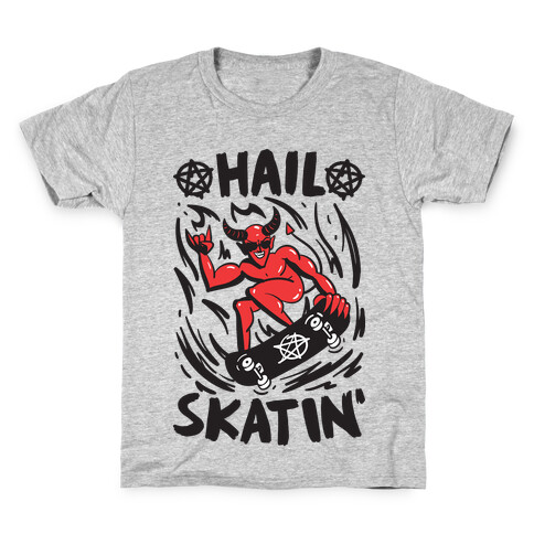 Hail Skatin' Satan Kids T-Shirt