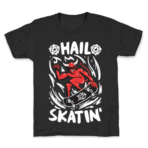 Hail Skatin' Satan Kids T-Shirt
