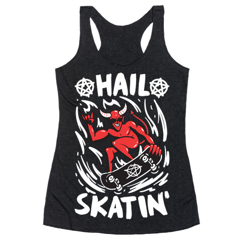 Hail Skatin' Satan Racerback Tank Top