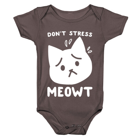 Don't Stress Meowt Baby One-Piece