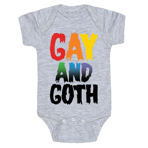 Gay and Goth Baby One-Piece