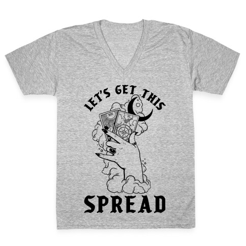 Let's Get This Spread Tarot V-Neck Tee Shirt