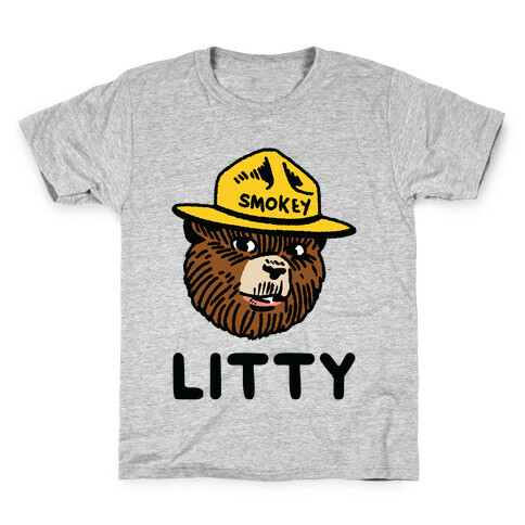 Litty Smokey The Bear Kids T-Shirt