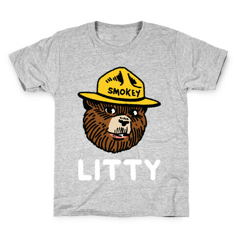 Litty Smokey The Bear Kids T-Shirt