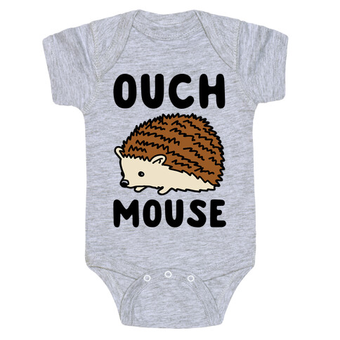 Ouch Mouse Hedgehog Parody Baby One-Piece