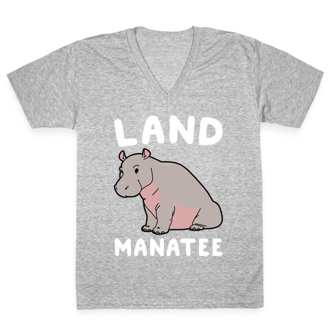 Land Manatee  V-Neck Tee Shirt