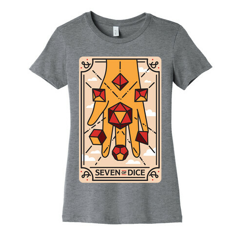 Seven of Dice - D&D Tarot Womens T-Shirt