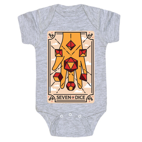 Seven of Dice - D&D Tarot Baby One-Piece