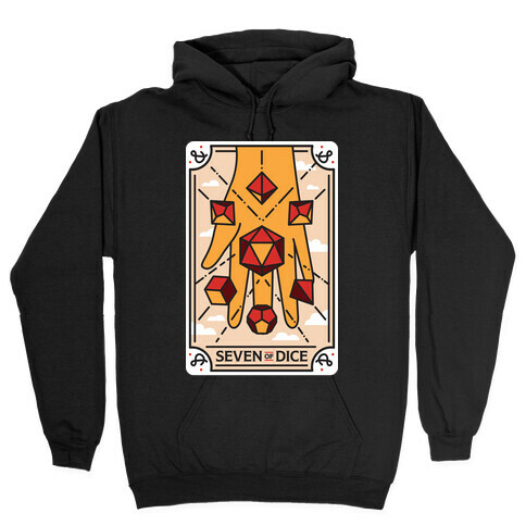 Seven of Dice - D&D Tarot Hooded Sweatshirt