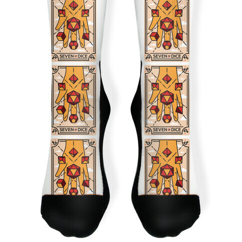 Seven of Dice - D&D Tarot Sock