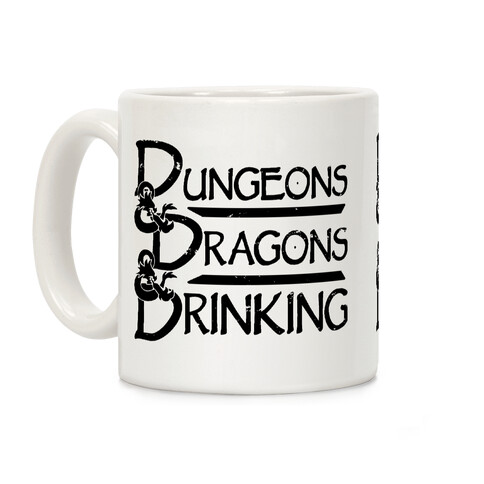 Dungeons & Dragons & Drinking Coffee Mug