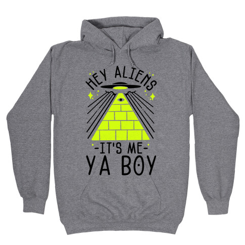 Hey Aliens It's Me Ya Boy Hooded Sweatshirt