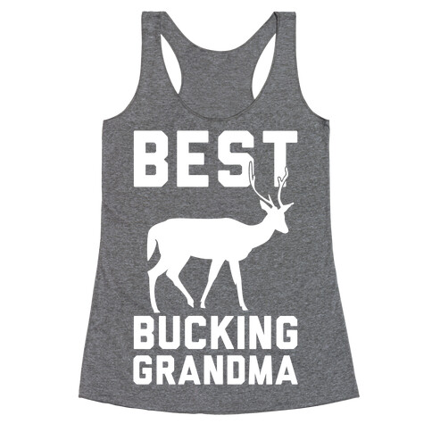 Best Bucking Grandma Racerback Tank Top