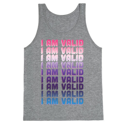 I Am Valid - Genderfluid Tank Top