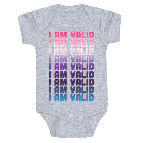 I Am Valid - Genderfluid Baby One-Piece