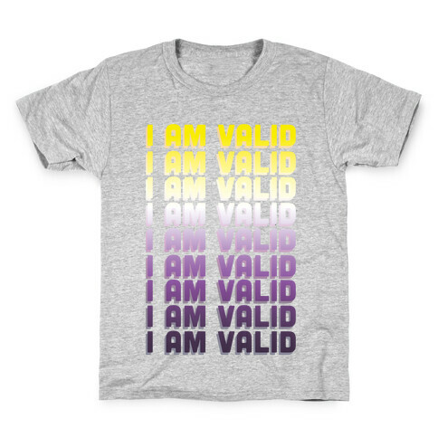 I Am Valid - Non-binary  Kids T-Shirt