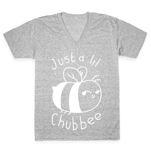 Just a Lil Chub bee V-Neck Tee Shirt