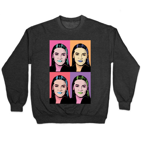 Alexandria Ocasio-Cortez Pop Art Parody Pullover