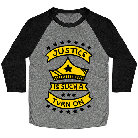 Justice Is Such A Turn On Baseball Tee