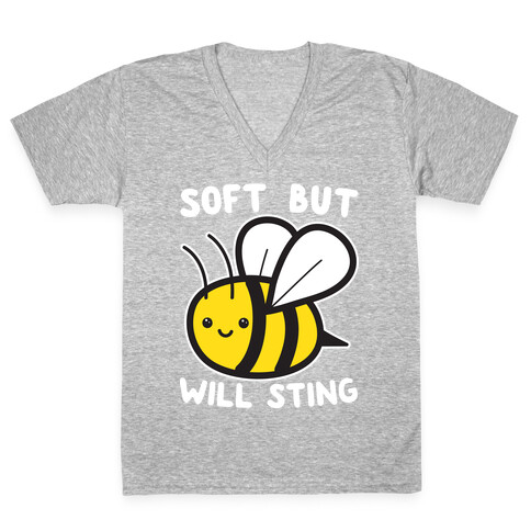 Soft But Will Sting Bee V-Neck Tee Shirt