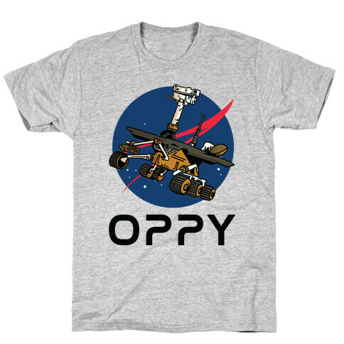 Oppy Nasa Parody Logo T-Shirt