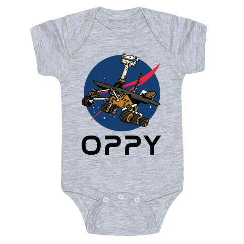Oppy Nasa Parody Logo Baby One-Piece