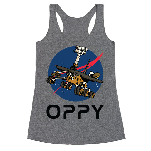 Oppy Nasa Parody Logo Racerback Tank Top