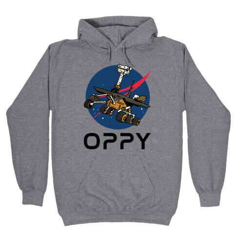 Oppy Nasa Parody Logo Hooded Sweatshirt