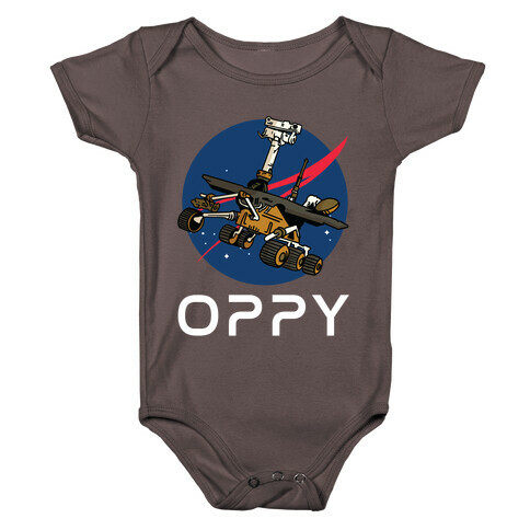 Oppy Nasa Parody Logo Baby One-Piece