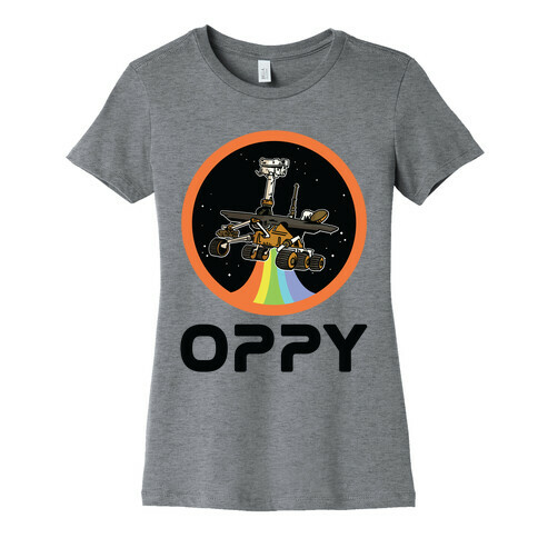 Oppy Nasa Parody Vintage Logo Womens T-Shirt