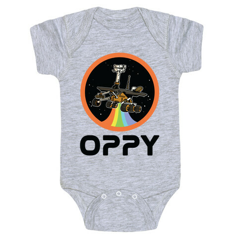 Oppy Nasa Parody Vintage Logo Baby One-Piece