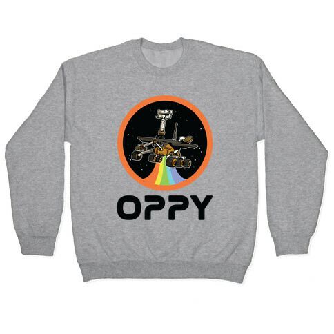 Oppy Nasa Parody Vintage Logo Pullover